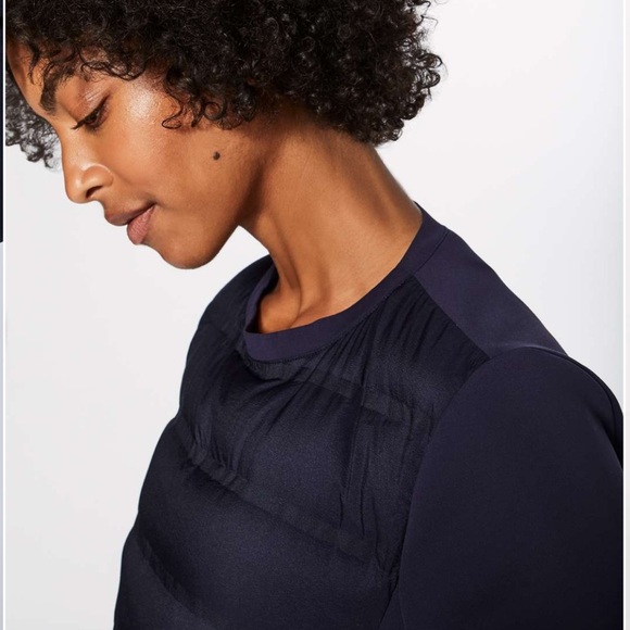 Lululemon Athletica Crew Down & Around Goose Down Quilted Sweatshirt Size 6 - Picture 10 of 14